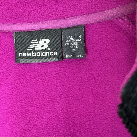 New Balance Women's Jacket Soft Shell Fleece Lined XL Black Checkered Full Zip - Picture 6 of 11